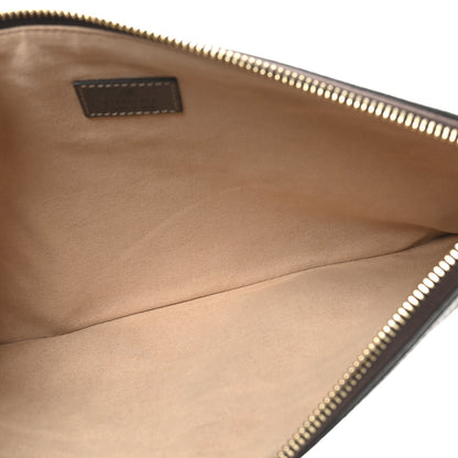 Gucci GG Supreme Monogram Large Ophidia Pouch Clutch Brown 5 of 8