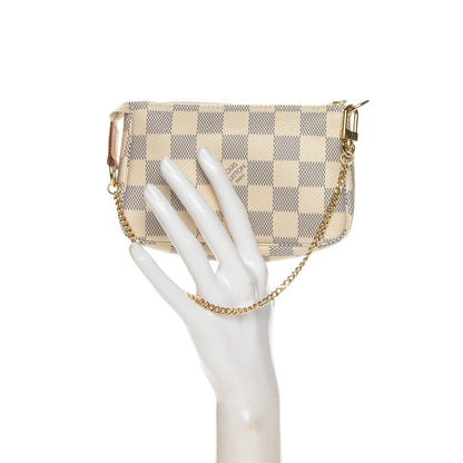Louis Vuitton Damier Azur Mini Pochette Accessories 2 of 6