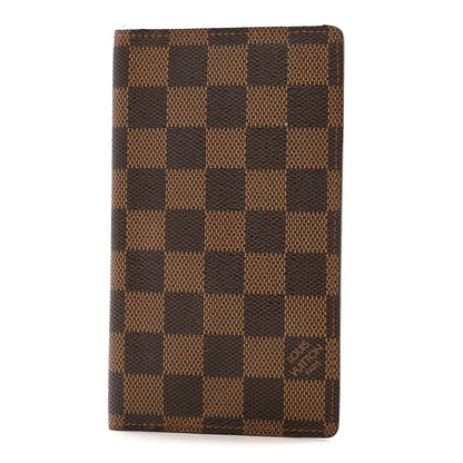 Louis Vuitton Damier Ebene Checkbook Cover Wallet 1 of 9