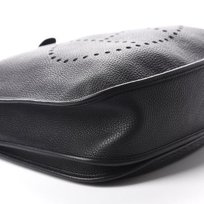 Hermes Taurillon Clemence Evelyne III GM Black 6 of 11