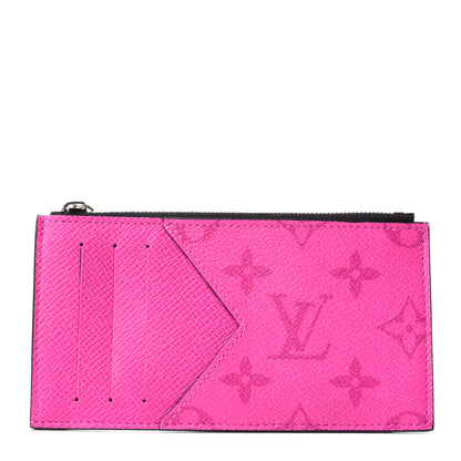 Louis Vuitton Taigarama Coin Card Holder Fuchsia 1 of 4