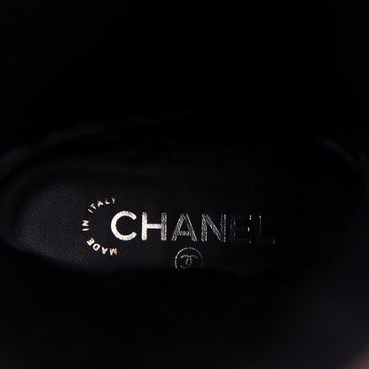 Chanel Calfskin Ascot Riding Boots 36.5 Black 7 of 11
