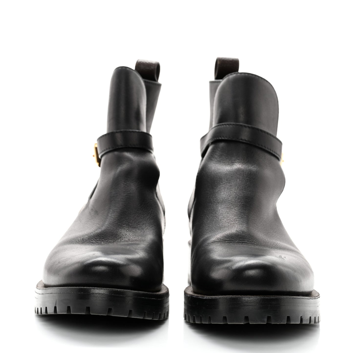Calfskin Monogram Discovery Flat Ankle Boots 38 Black
