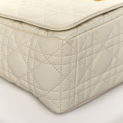 Christian Dior Lambskin Cannage Large Caro Bag Ivory 8 of 11