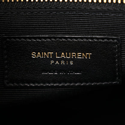 Saint Laurent Calfskin Bi-Color Small Sac De Jour White Black 6 of 10