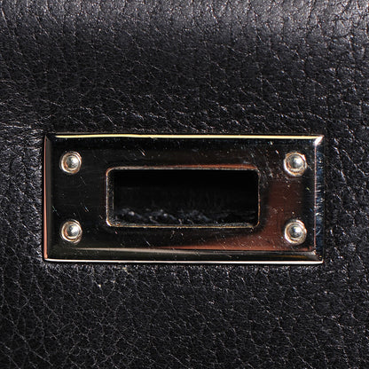 Hermes Chevre Mysore Kelly Pochette Clutch Black 9 of 21