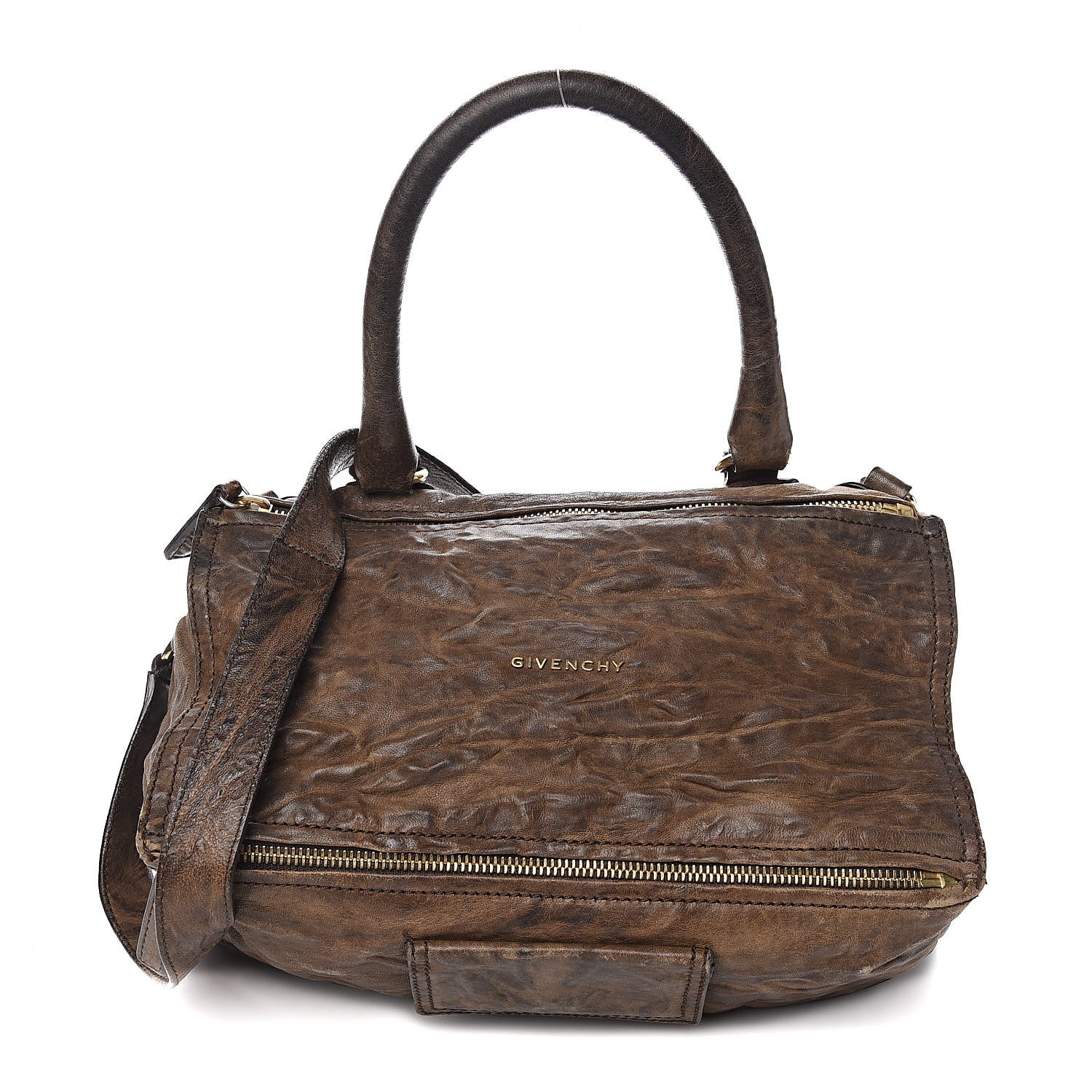 Givenchy Tumbled Sheepskin Medium Pandora Anthracite Grey 1 of 16