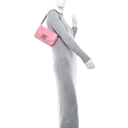 Balenciaga Peach Calfskin Small BB Soft Flap Bag Sweet Pink 2 of 9