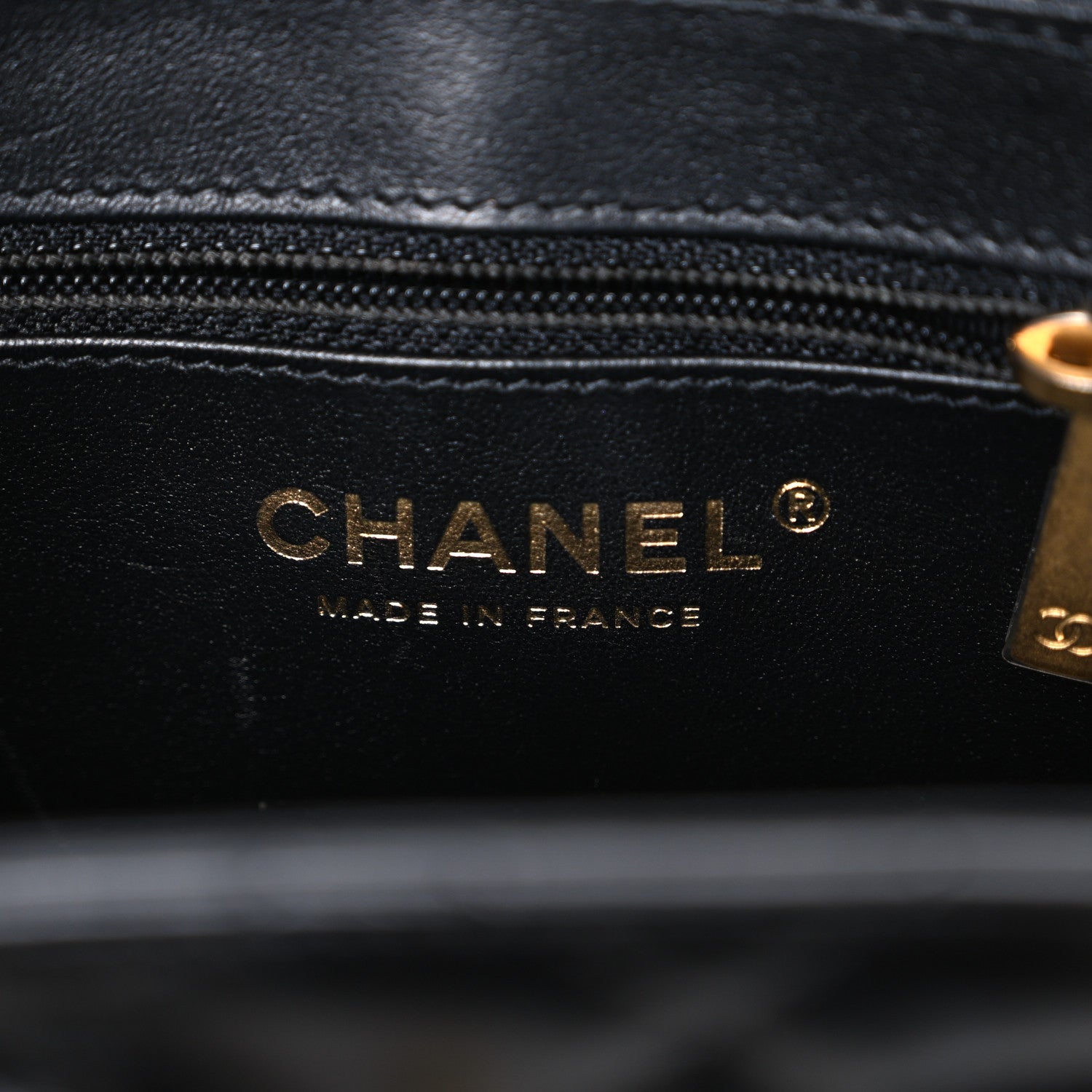 Chanel Shiny Aged Calfskin Quilted Nano Kelly Shopper Black 6 of 10