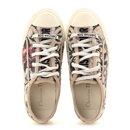 Christian Dior Canvas Floral Embroidered Womens Walk'N'Dior Low Top Sneakers 37.5 Multicolor 5 of 8