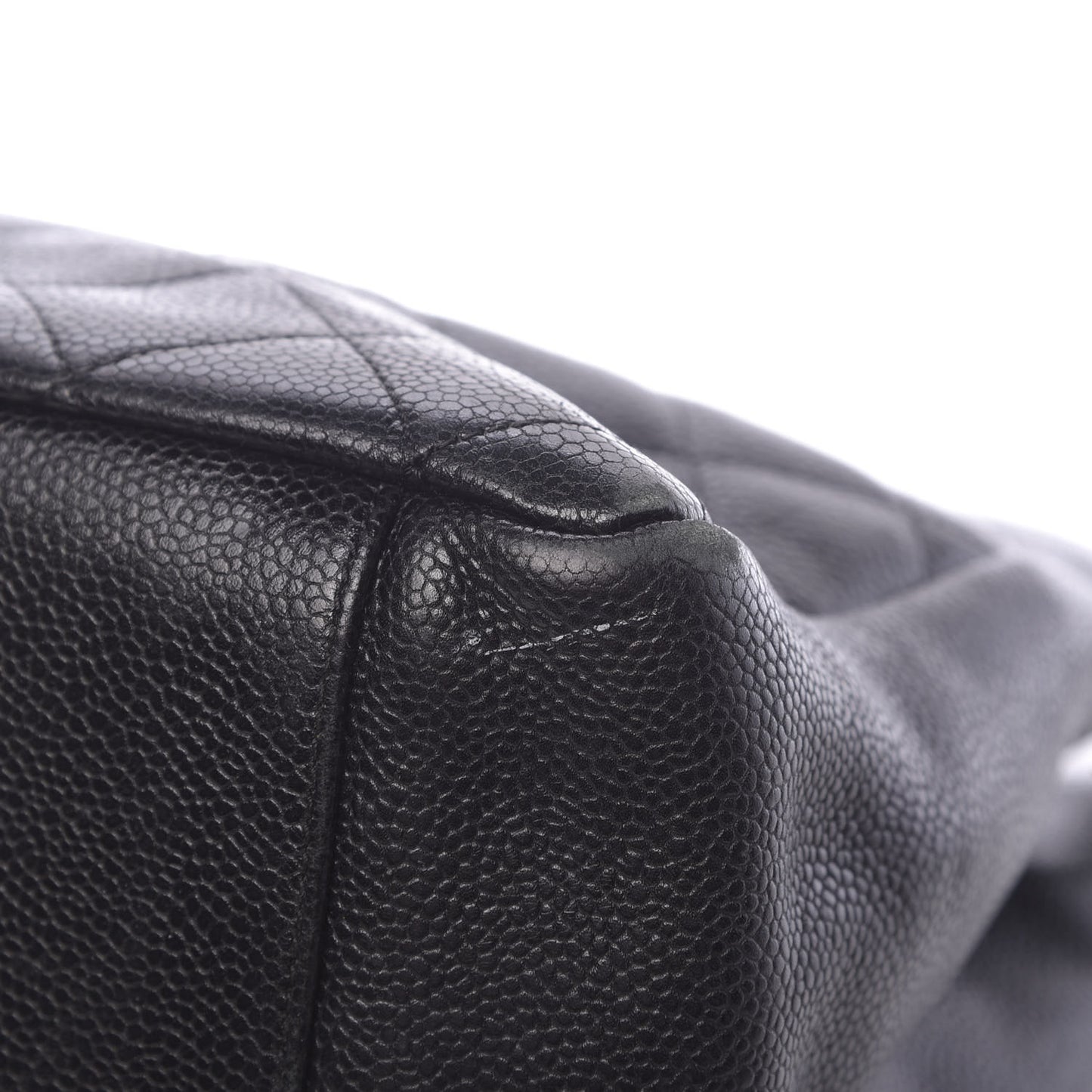 Caviar Quilted Grand Shopping Tote GST Black