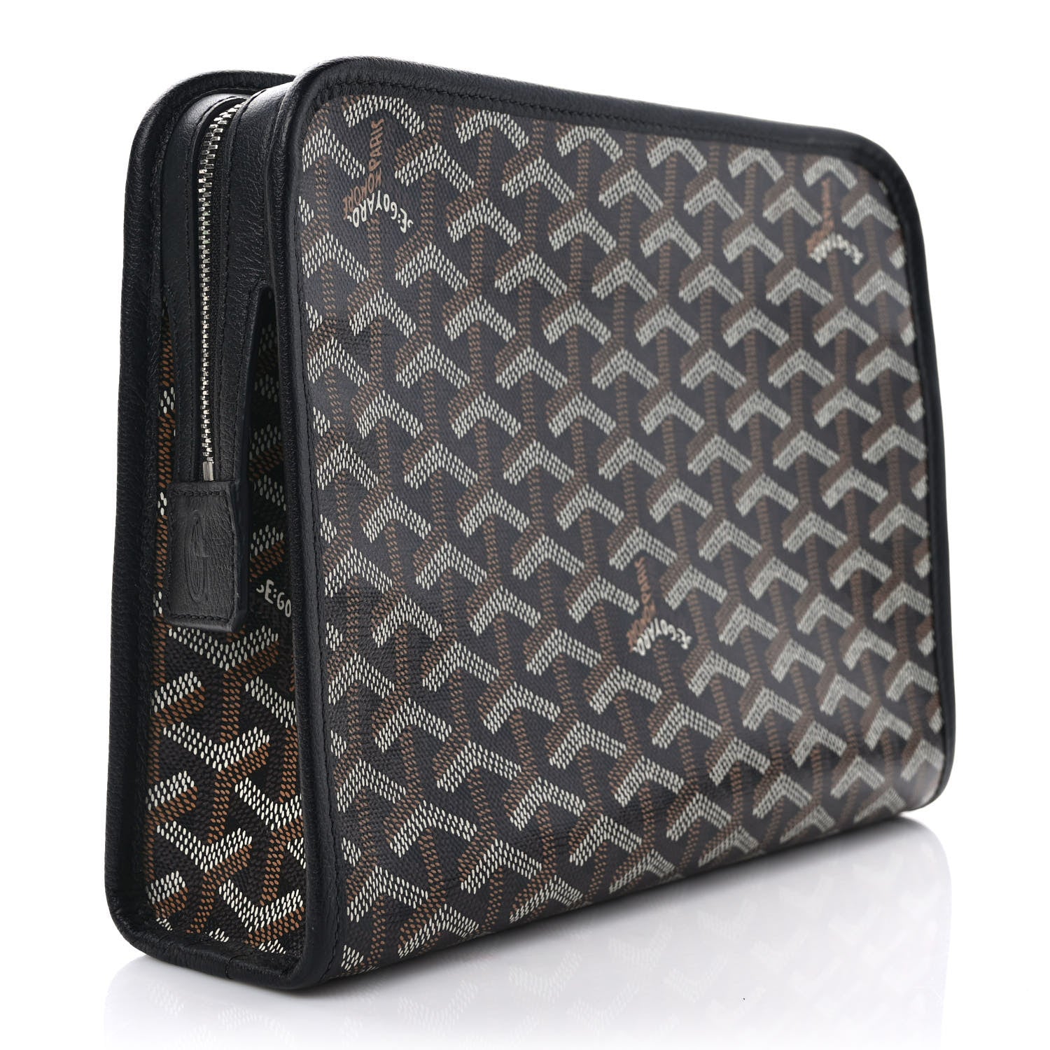 Goyard Goyardine Jouvence MM Toiletry Pouch Black 3 of 9