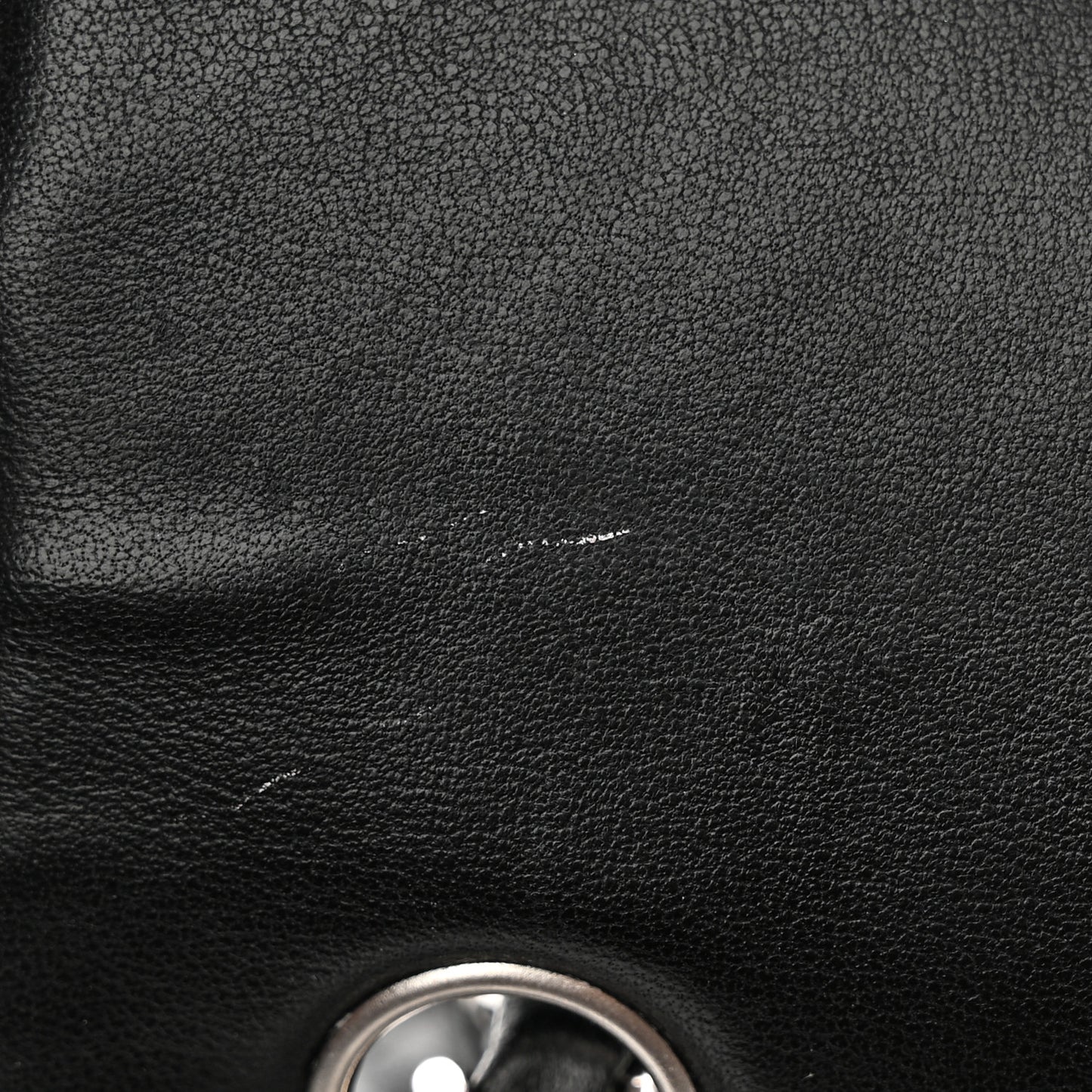 Lambskin Quilted Mini Rectangular Flap Black