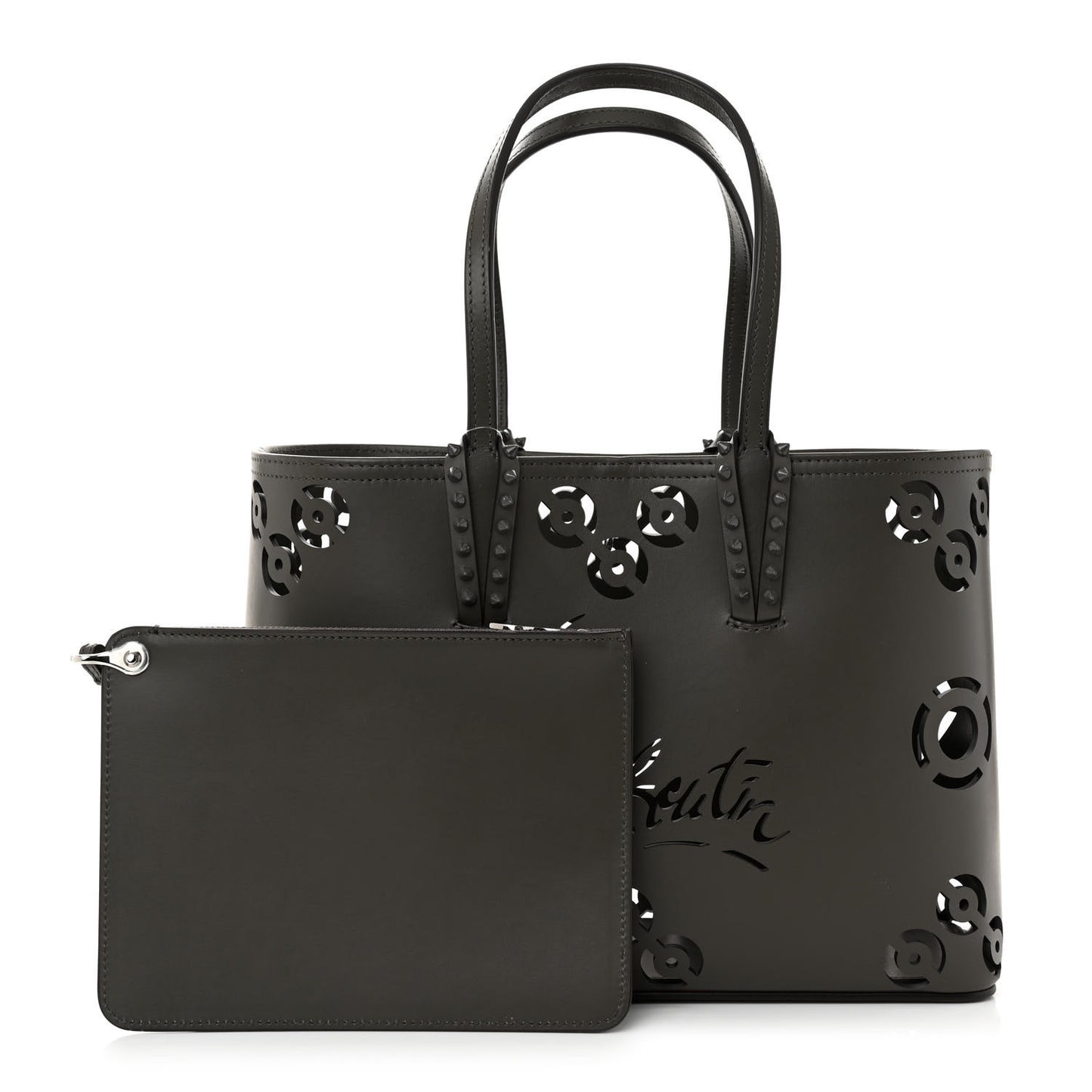 Calfskin Loubinthesky Perforated Small Cabata Tote Rocket