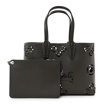 Christian Louboutin Calfskin Loubinthesky Perforated Small Cabata Tote Rocket 1 of 12