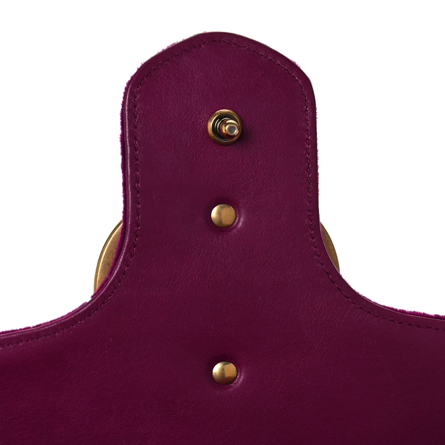 Velvet Matelasse Medium GG Marmont Shoulder Bag Fuchsia Violet Cyclamen
