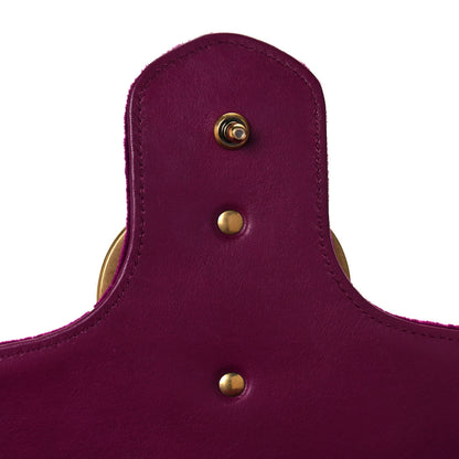 Gucci Velvet Matelasse Medium GG Marmont Shoulder Bag Fuchsia Violet Cyclamen 13 of 14