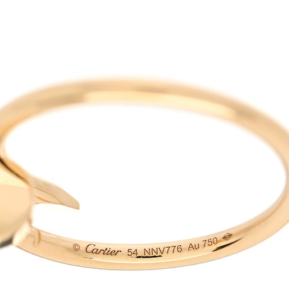 Cartier 18K Yellow Gold Small Juste Un Clou Ring 54 6.75 4 of 5