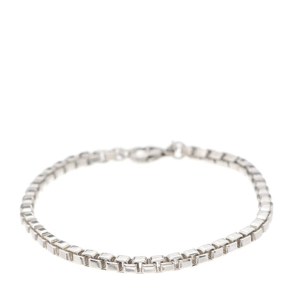 Tiffany Sterling Silver 4mm Venetian Link Bracelet 1 of 5