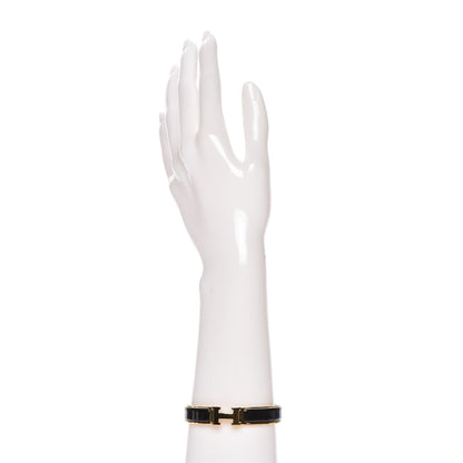 Hermes Enamel Narrow Clic Clac H Bracelet PM Black 2 of 5