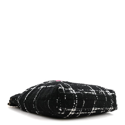 Chanel Wool Tweed Quilted Small Chanel 22 Black Multicolor 5 of 11