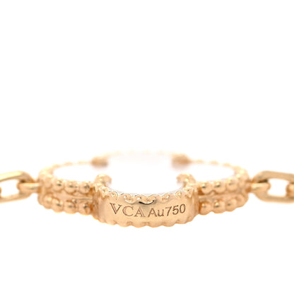 Van Cleef & Arpels 18K Yellow Gold Mother of Pearl 20 Motifs Vintage Alhambra Necklace 5 of 6