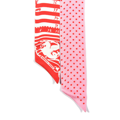 Hermes Silk Astrologie a Pois Twilly Rouge Blanc Rose 2 of 4