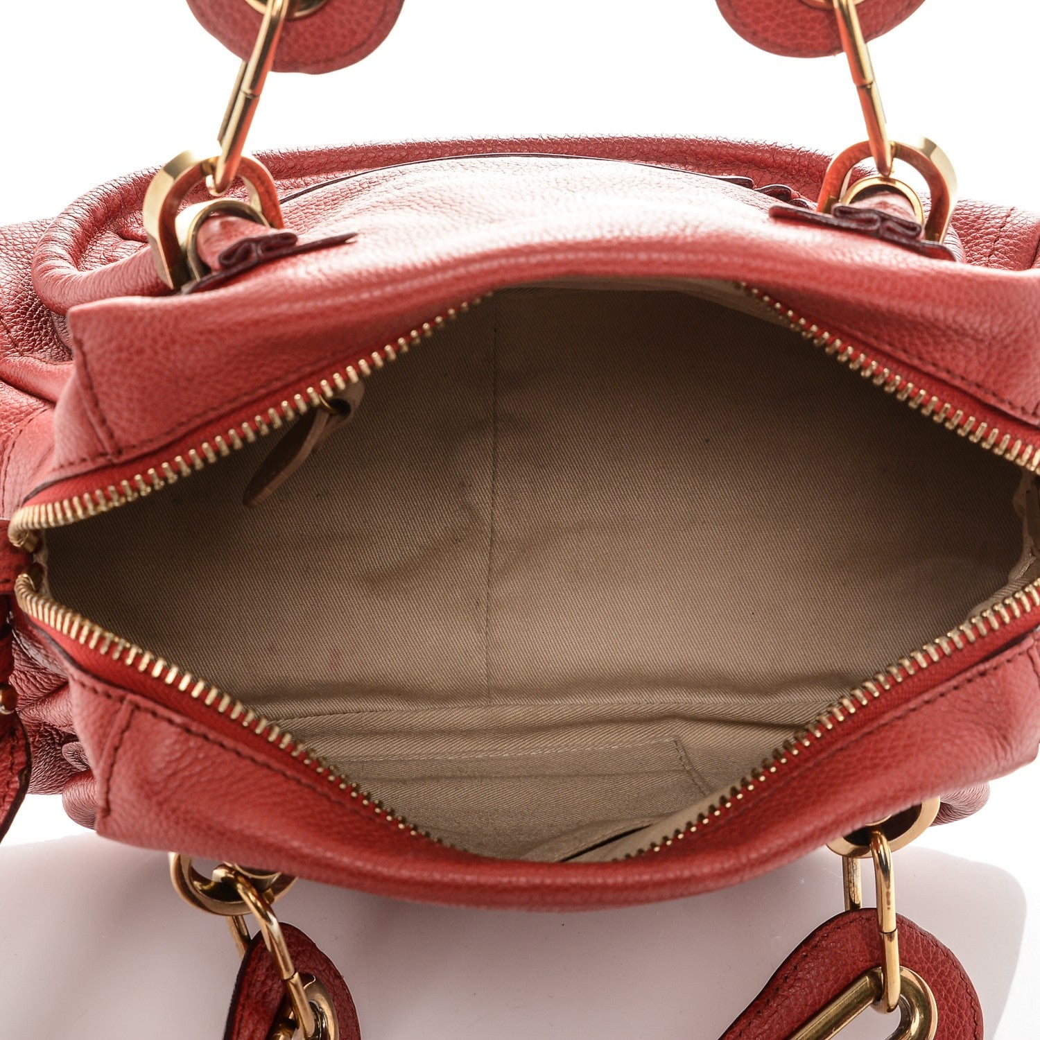 Chloe Calfskin Small Paraty Red Berry 5 of 7