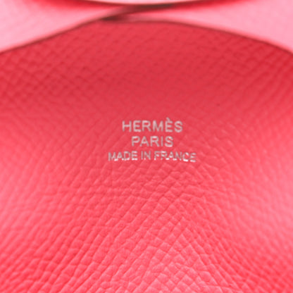 Hermes Epsom Bastia Coin Purse Rose Azalee 6 of 8