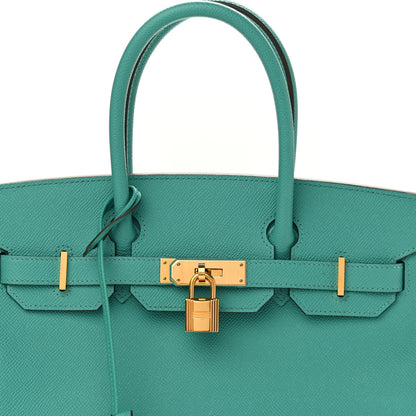 Hermes Epsom Birkin 30 Vert Verone 8 of 16