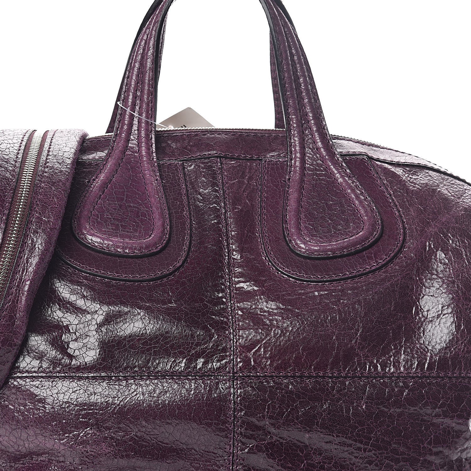 Givenchy Crackled Calfskin Medium Nightingale Aubergine 7 of 9