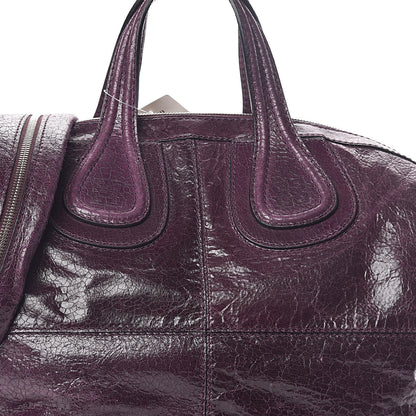 Givenchy Crackled Calfskin Medium Nightingale Aubergine 7 of 9