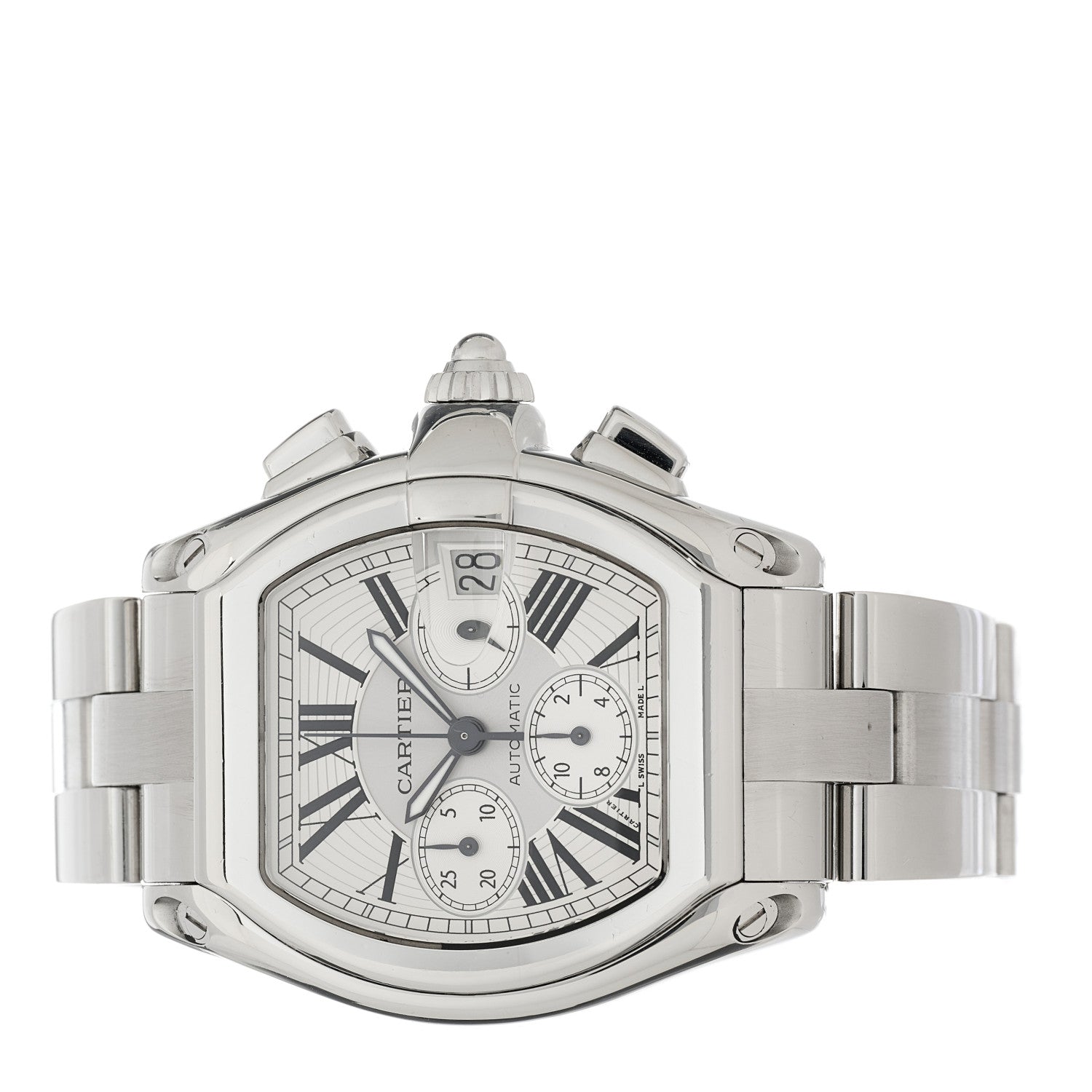 Cartier Stainless Steel 42mm Roadster Chronograph Automatic Watch 2 of 4