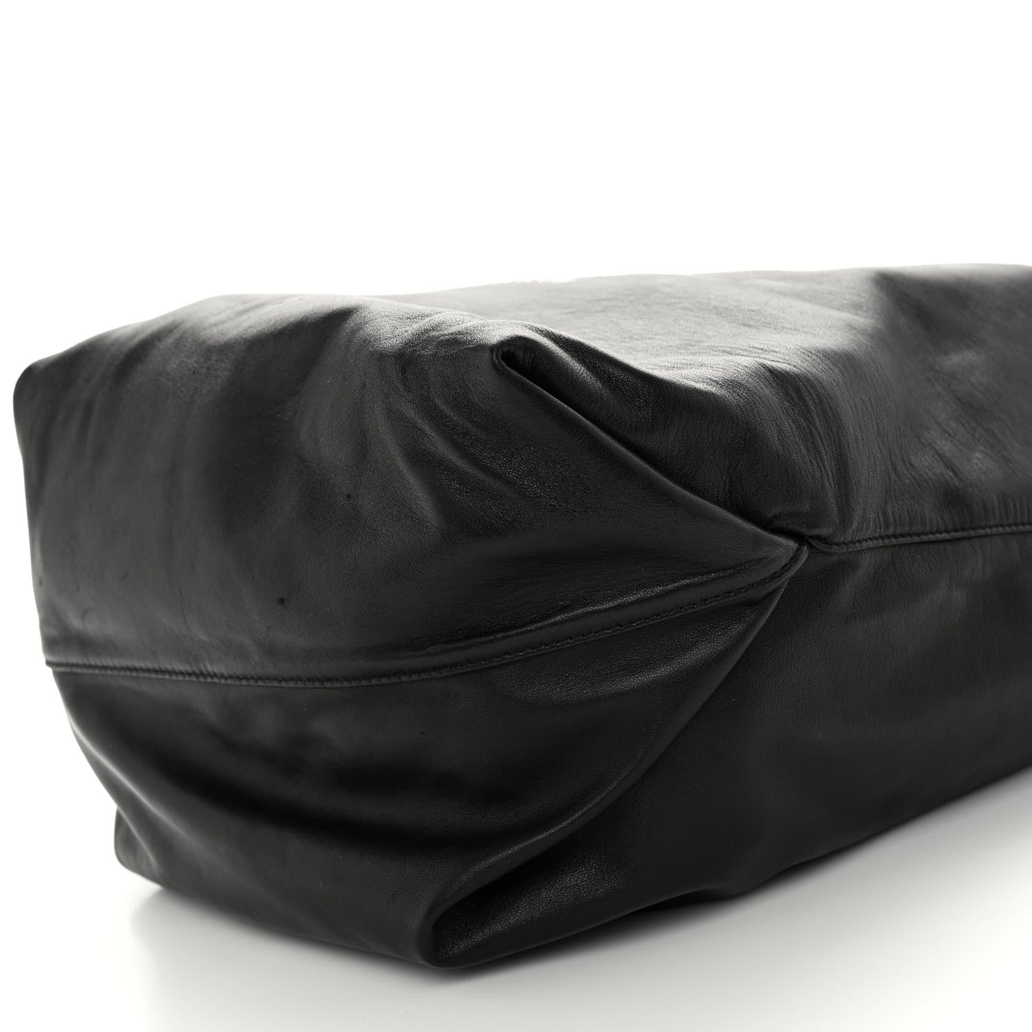 Saint Laurent Lambskin Teddy Drawstring Bag Black 11 of 11