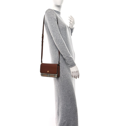 Burberry Calfskin Vintage Check Penny Bag Archive Beige Tan 2 of 8