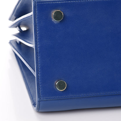 Saint Laurent Calfskin Small Sac De Jour Blue Majorelle 16 of 18