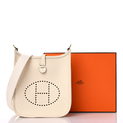 Hermes Taurillon Clemence Amazone Evelyne TPM Nata Craie 10 of 10