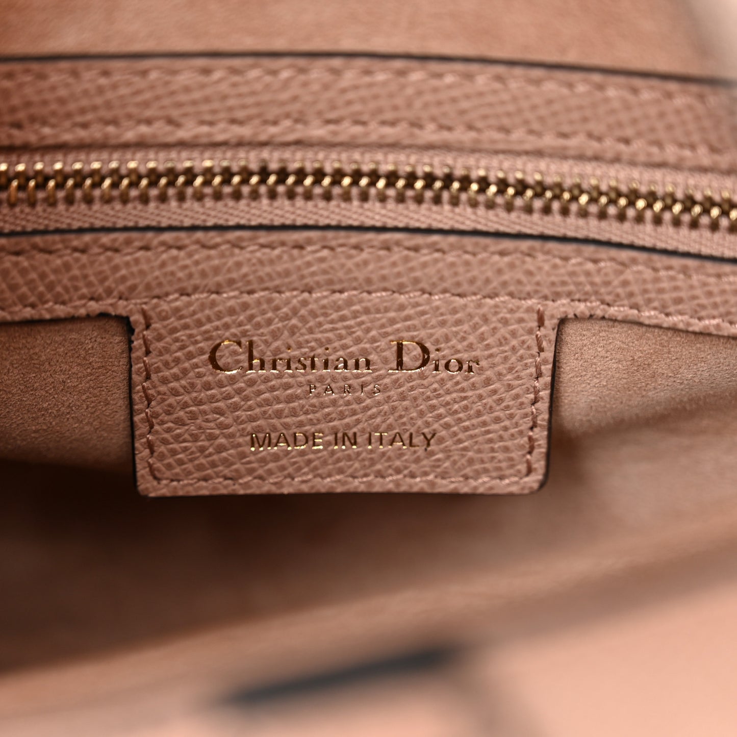 Grained Calfskin Saddle Bag With Strap Blush