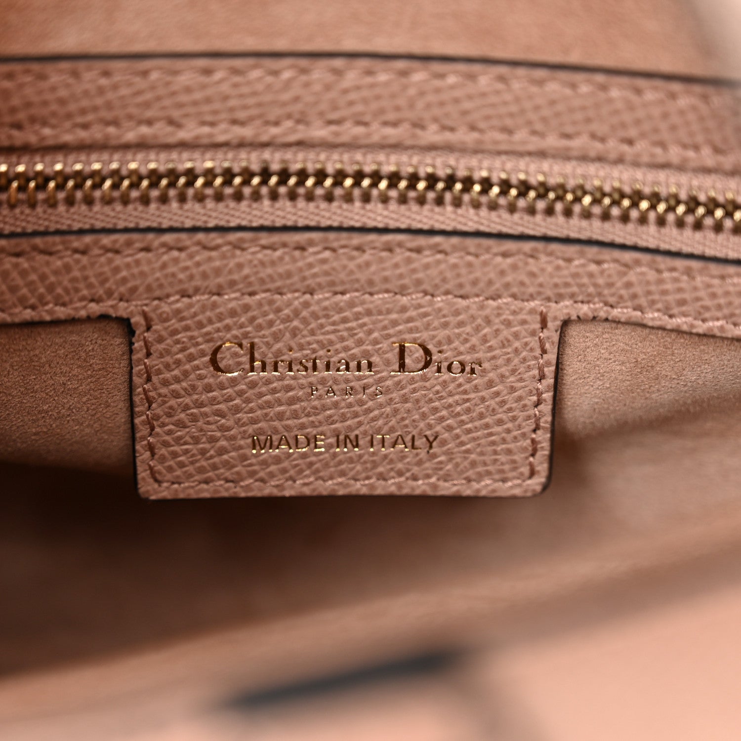 Christian Dior Grained Calfskin Saddle Bag With Strap Blush 6 of 12