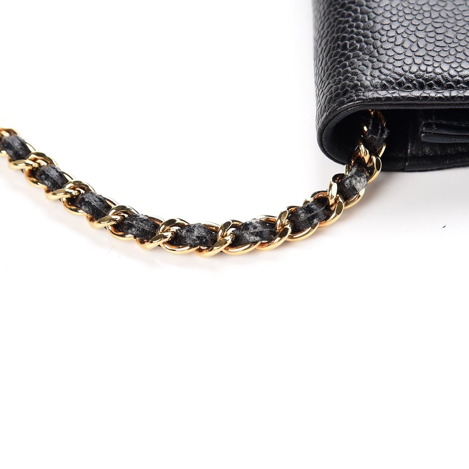 Chanel Caviar Timeless CC Wallet On Chain WOC Black 9 of 10