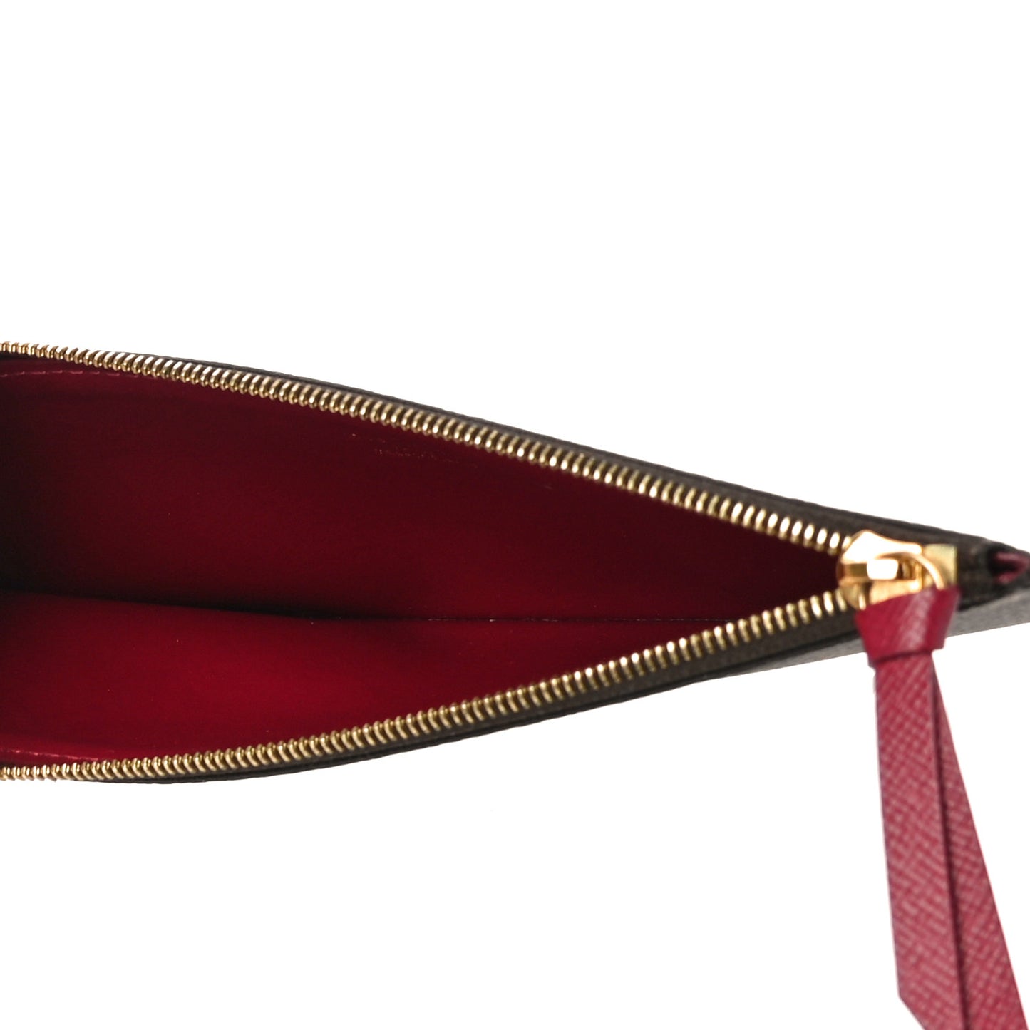 Monogram Felicie Chain Wallet Zippered Insert Fuchsia