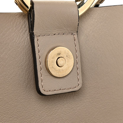 Chloe Suede Calfskin Small Faye Shoulder Bag Motty Grey 12 of 19