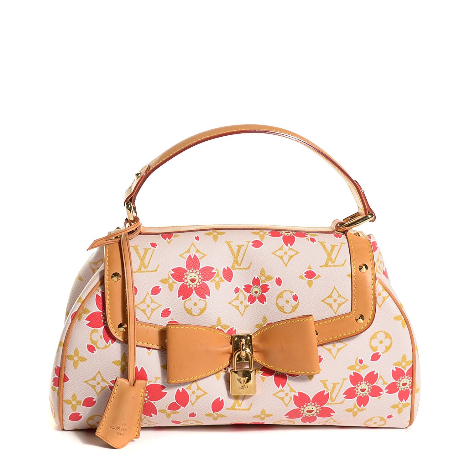Louis Vuitton Monogram Cherry Blossom Sac Retro Bag Red 1 of 7