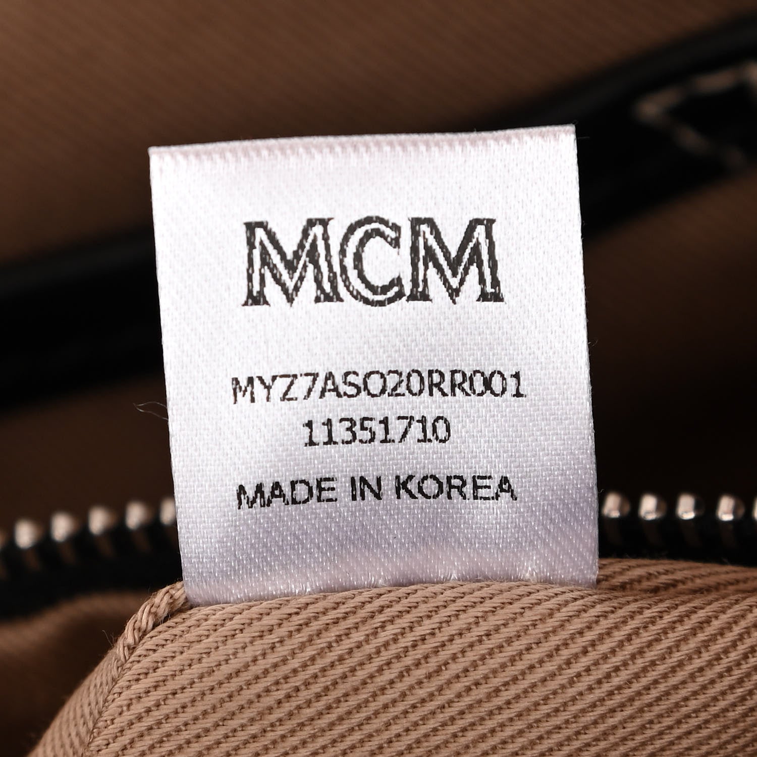 MCM Calfskin Monogram Coated Canvas Medium Crossbody Pouch Red Black 7 of 10
