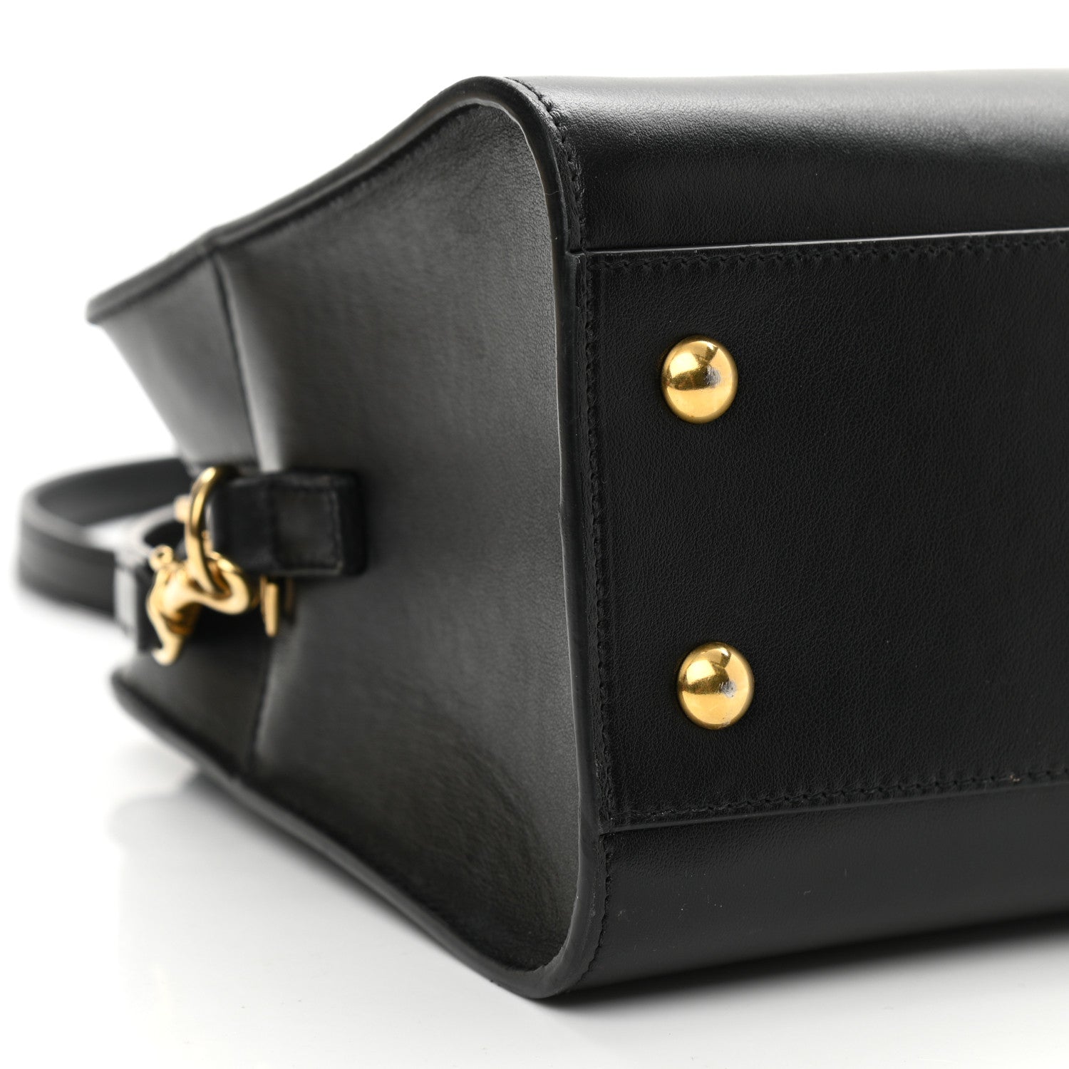 Saint Laurent Calfskin Monogram Baby Cabas Black 8 of 11