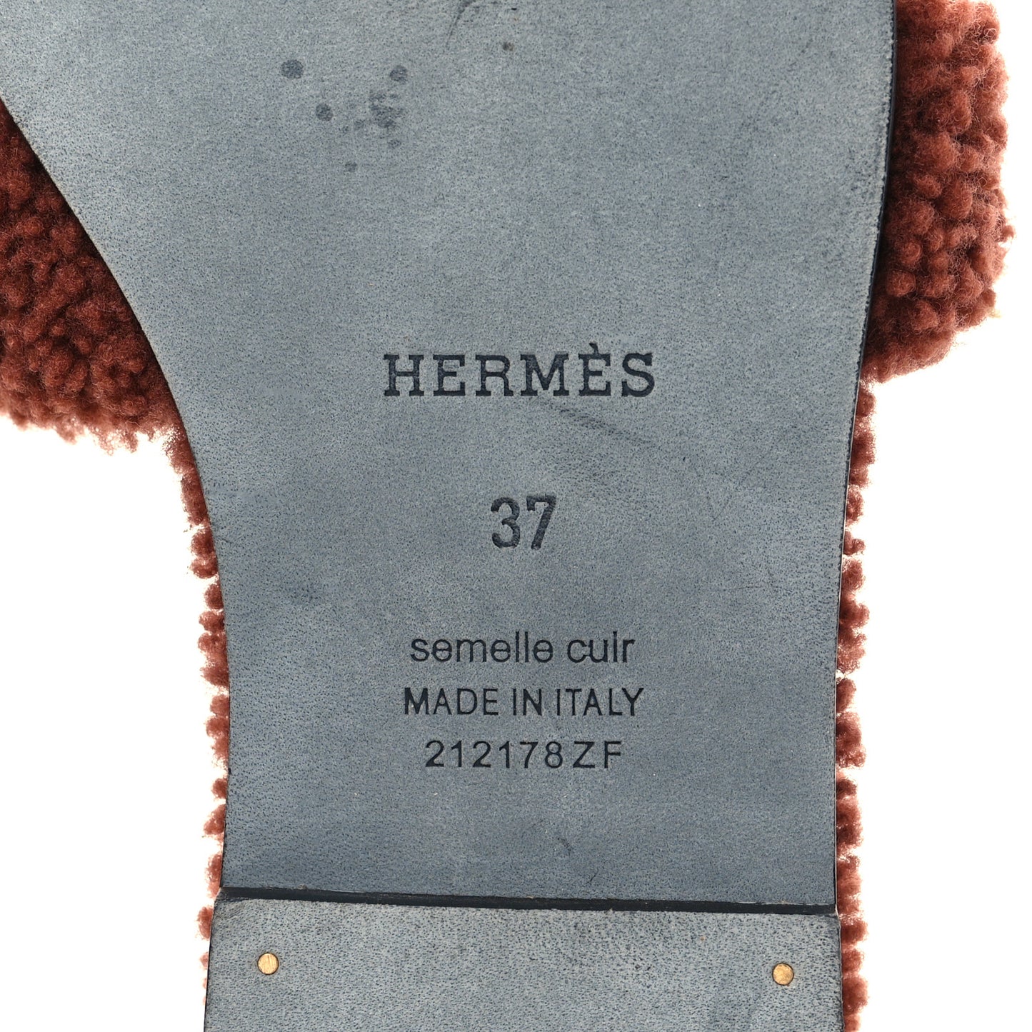 Woolskin Oran Sandals 37 Cognac