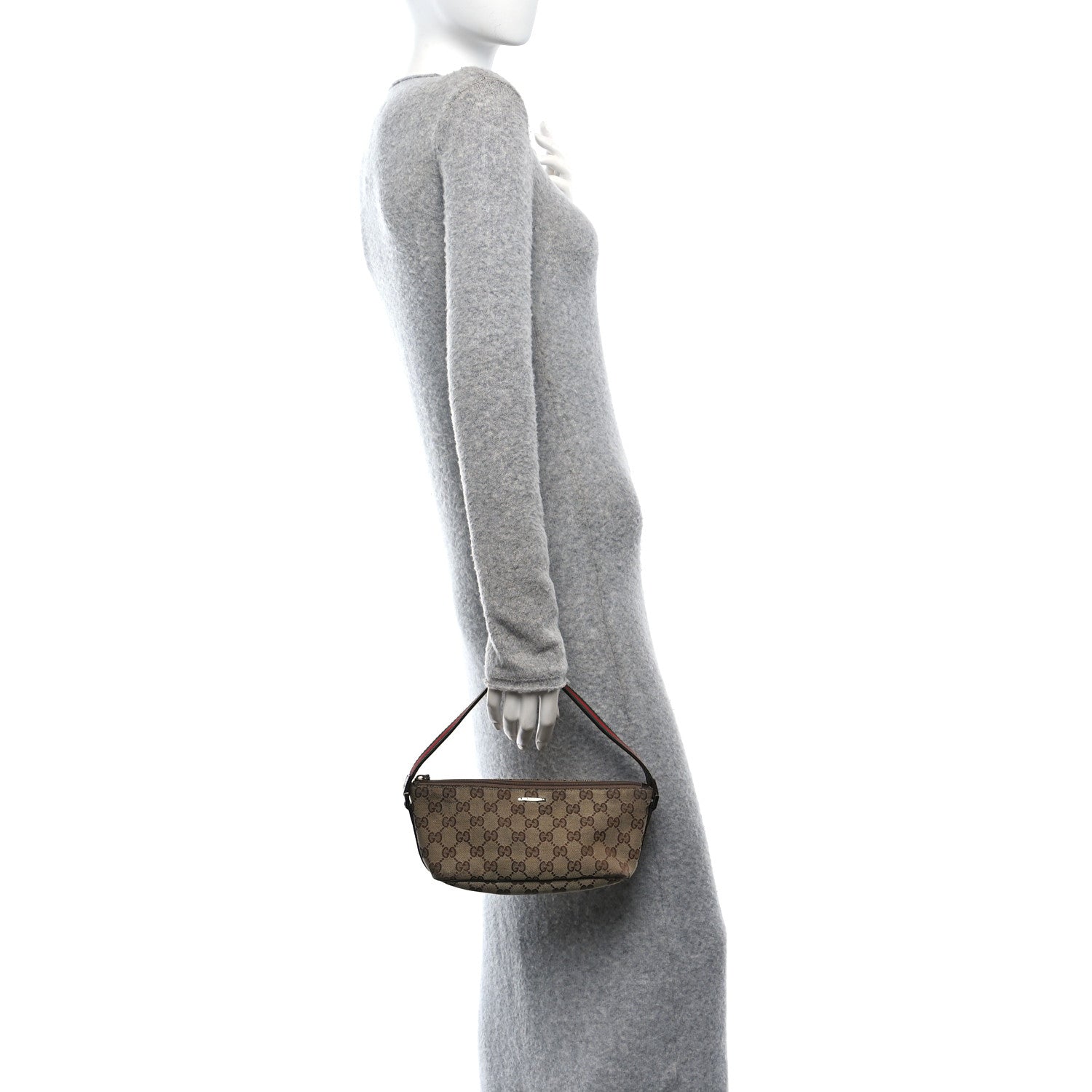 Gucci Monogram Boat Pochette Brown 2 of 10