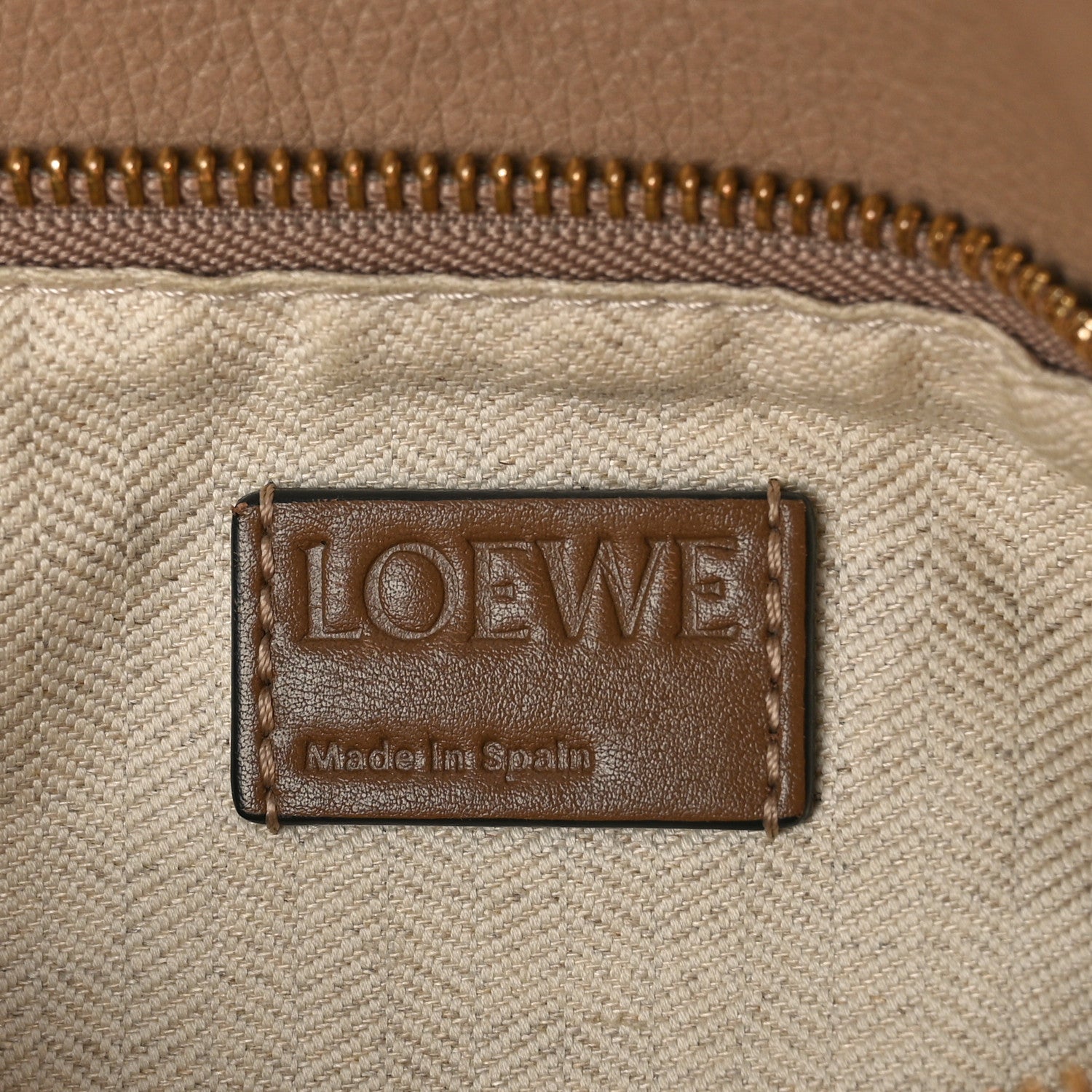 Loewe Grained Calfskin Small Puzzle Bag Sand Mink 6 of 8
