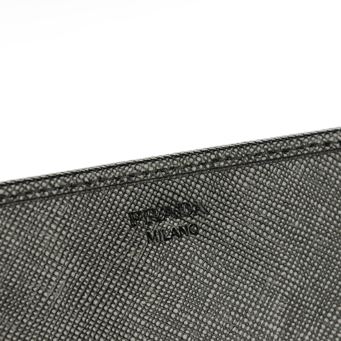 Saffiano Metal Large Chain Wallet Nero Black