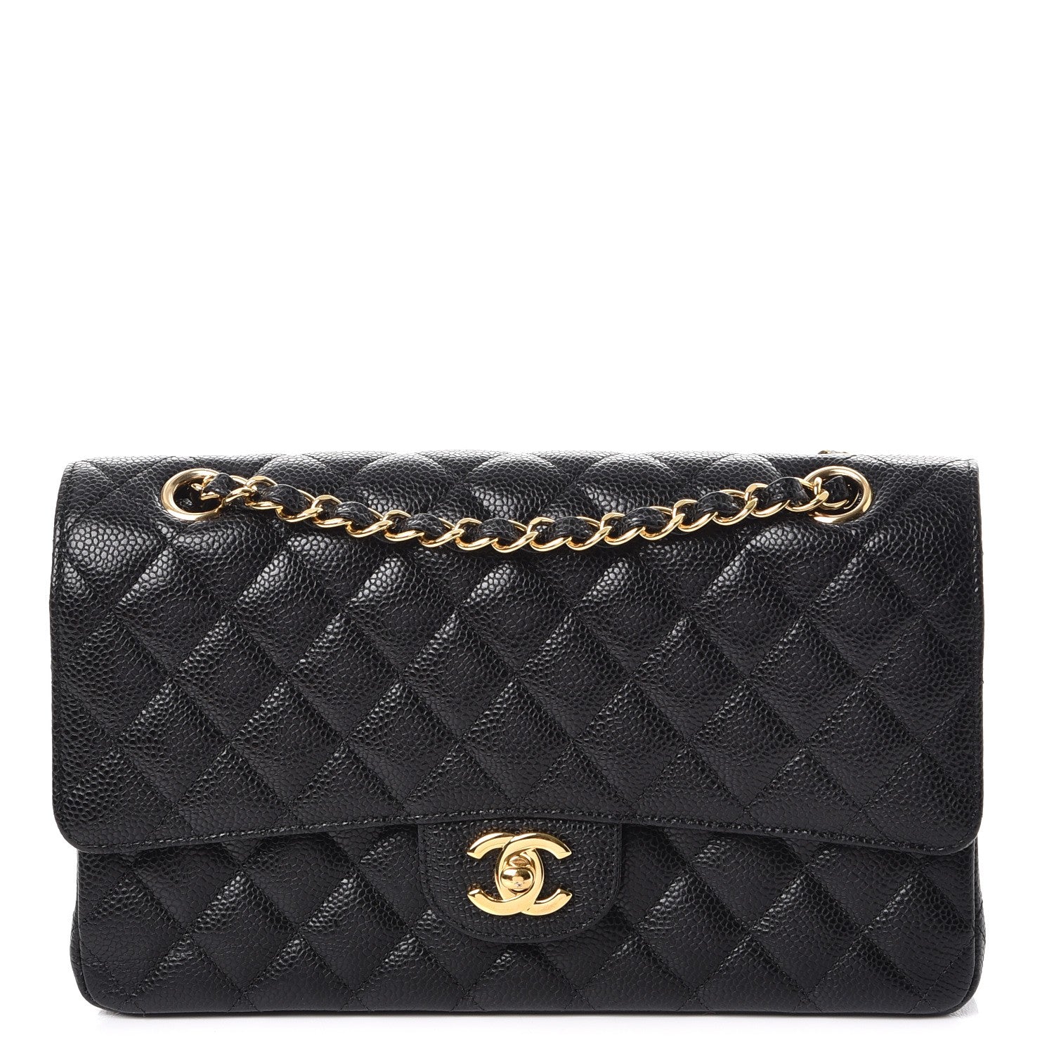 Chanel Caviar Quilted Medium Double Flap Black 1 of 9